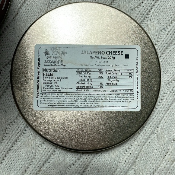 Boy Scouts Popcorn tin with lid. Joseph Csatari God Bless America Do a Good Turn - Picture 8 of 9